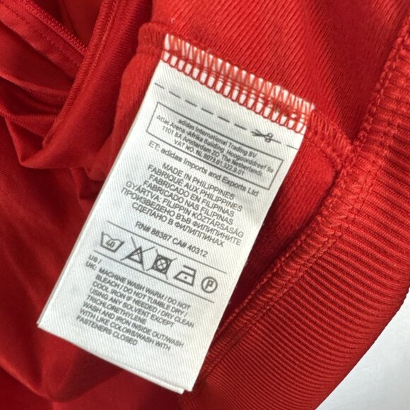 Adidas Firebird Red Blue Track Jacket Full Zip 3-Stripe Retro Mens Large - Picture 7 of 9